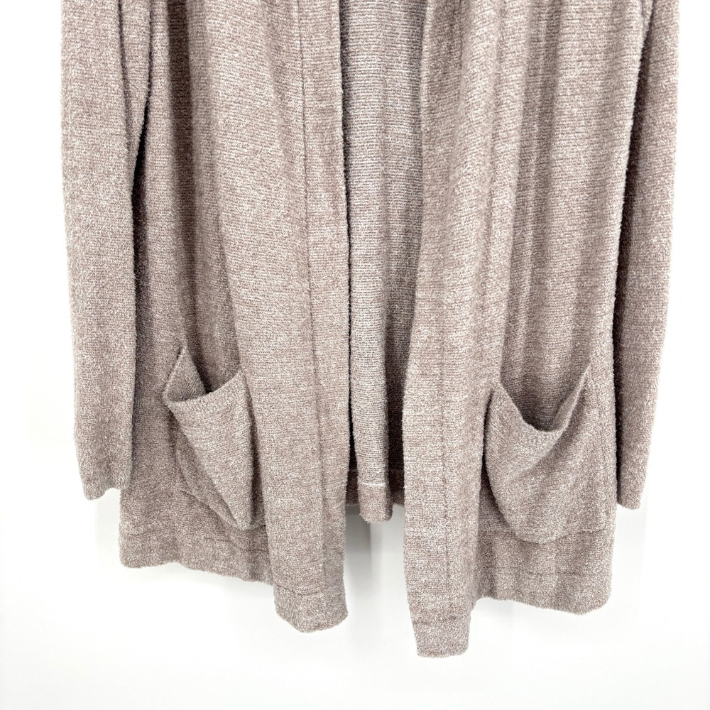 Barefoot Dreams CozyChic Lite Hooded Open Cardigan Soft Knit Pockets Size 1X - Picture 8 of 14
